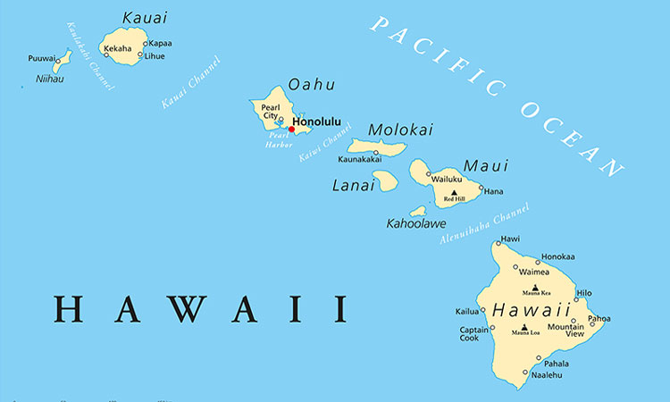 Big Island Hawaii Airports Map   Hawaii Map 